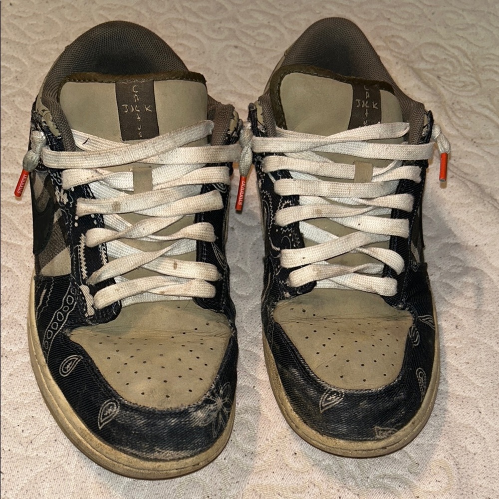 Nike Dunk Low SB x Travis Scott Casual Sport Sneaker – Black and Brown AS IS